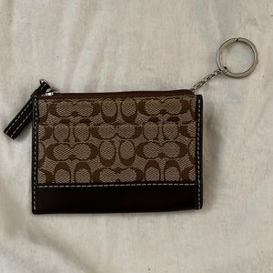Coach Keychain with card slots